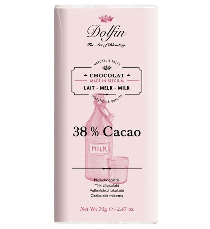 Chocolate con leche dolfin 70 grs