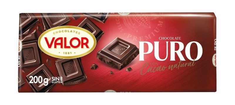 Chocolate Valor Puro 200 Grs Tableta