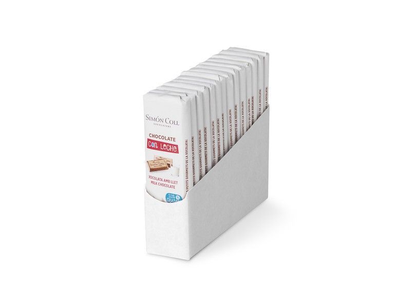 Chocolatina infantil leche 18 grs caja 12 uds simon coll