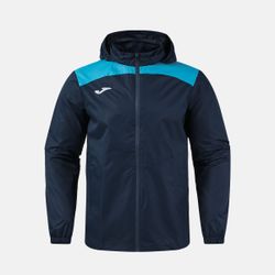 Chubasquero Trivor Ii Dark Navy Turquesa Flúor