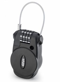 Cierre con cable retr??ctil y combinaci??n givi s220