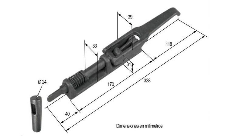 Cierre de muelle invertido 328