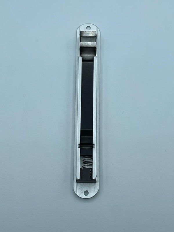 Cierre embutido con muelle pequeño plata