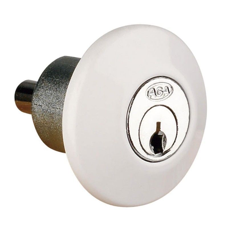 Cierre para bloqueo de ventanas y puertas correderas AGA. Cerradura Puerta Corred.157 Blanco