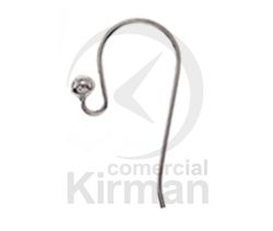 Cierre Plata 072026 Gancho Montaje 11x24mm x (0,80mm Diámetro)