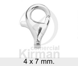 Cierre Plata 072066 Mosquetón Lágrima 4x7mm