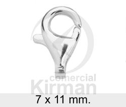Cierre Plata 072068 Mosquetón Lágrima 7x11mm