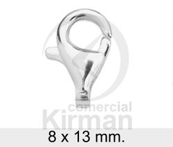 Cierre Plata 072069 Mosquetón Lágrima 8x13mm