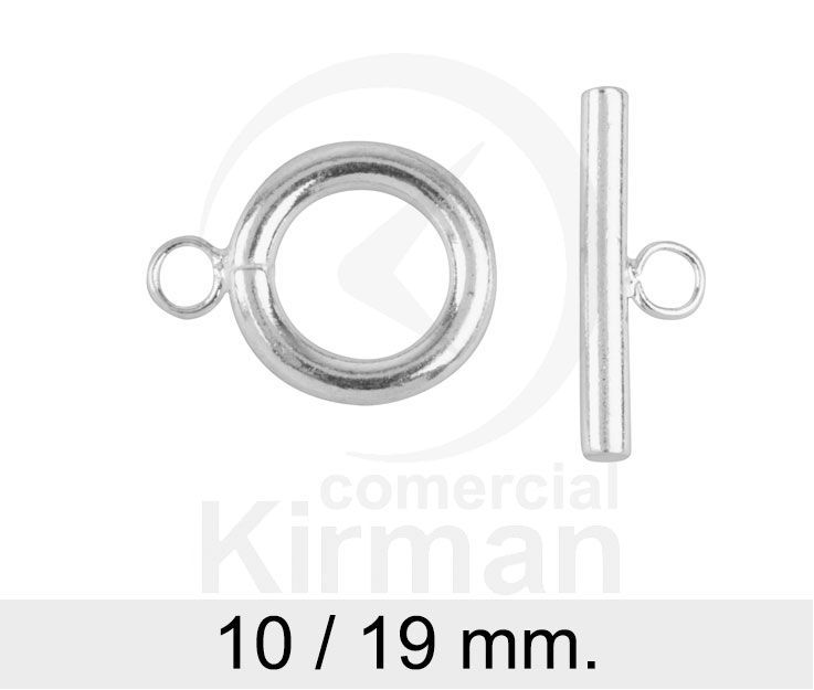 Cierre Plata 072139 Aro 10mm - 19mm Barra