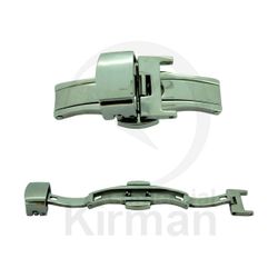 Cierre Reloj Acero 261380 Mariposa P. Correas Piel C. Pulsador Fijación 22mm x 27mm Ancho