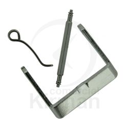 Cierre Reloj Acero Cromado 261052 Hebilla P. Correa Goma Fijación 14mm