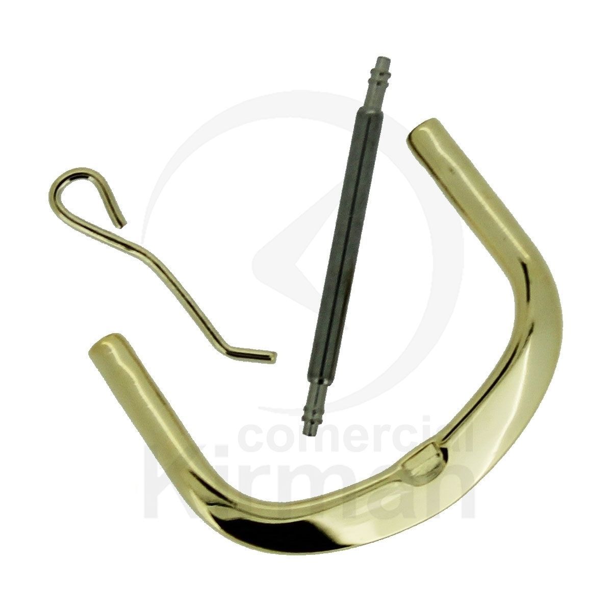 Cierre Reloj Acero Dorado 261169 Hebilla P. Correa Piel Fijación 18mm