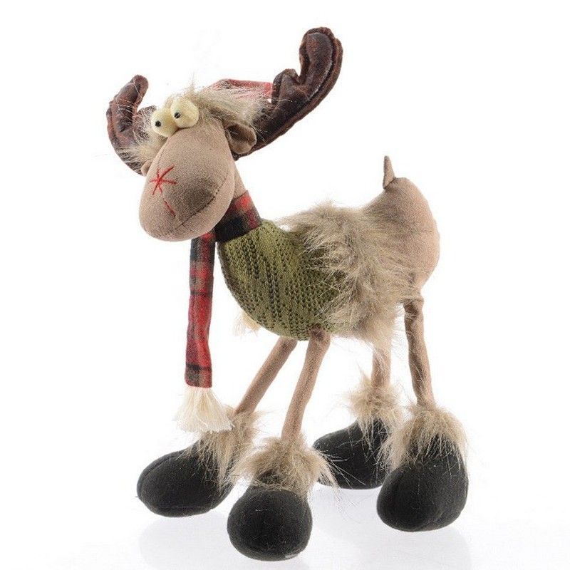 Ciervo Verde Gris con Bufanda