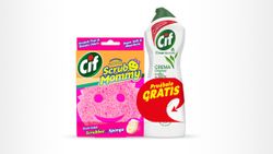 Cif Scrub Mommy Estropajo C/Esp Rosa+Cif