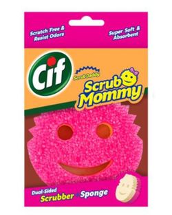 Cif Scrub Mommy Estropajo C/Esponja Rosa