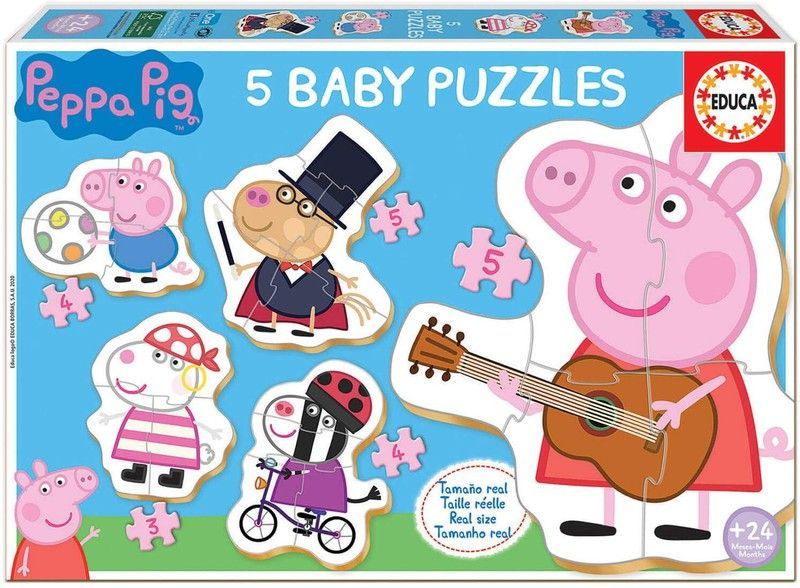 Cinco Baby Puzzles - Peppa Pig - Educa