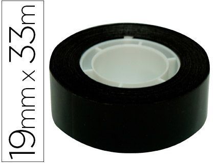 Cinta Adhesiva Apli 33 Mt X 19 mm Color Negro