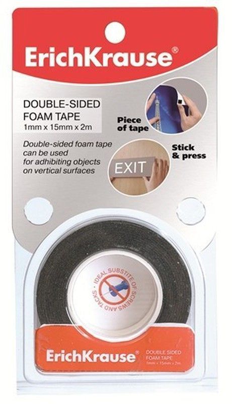 Cinta adhesiva doble cara 2m. x 15mm.