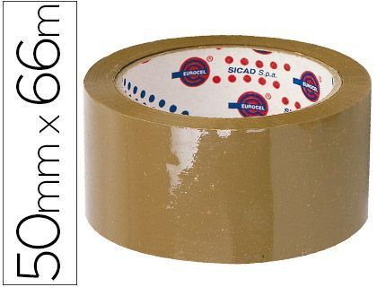 Cinta Adhesiva Eurocel Polipropileno Havana 66 Mt X 50 mm -Para Embalaje