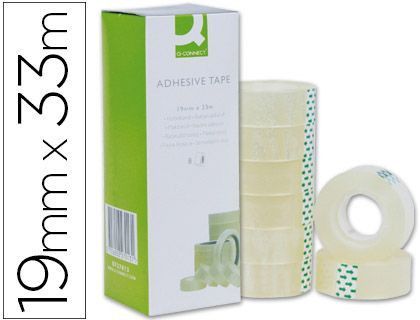 Cinta Adhesiva Q-Connect 33 Mt X 19 Mm
