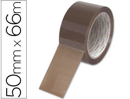 Cinta Adhesiva Q-Connect Polipropileno Havana 66 Mt X 50 mm -Para Embalaje