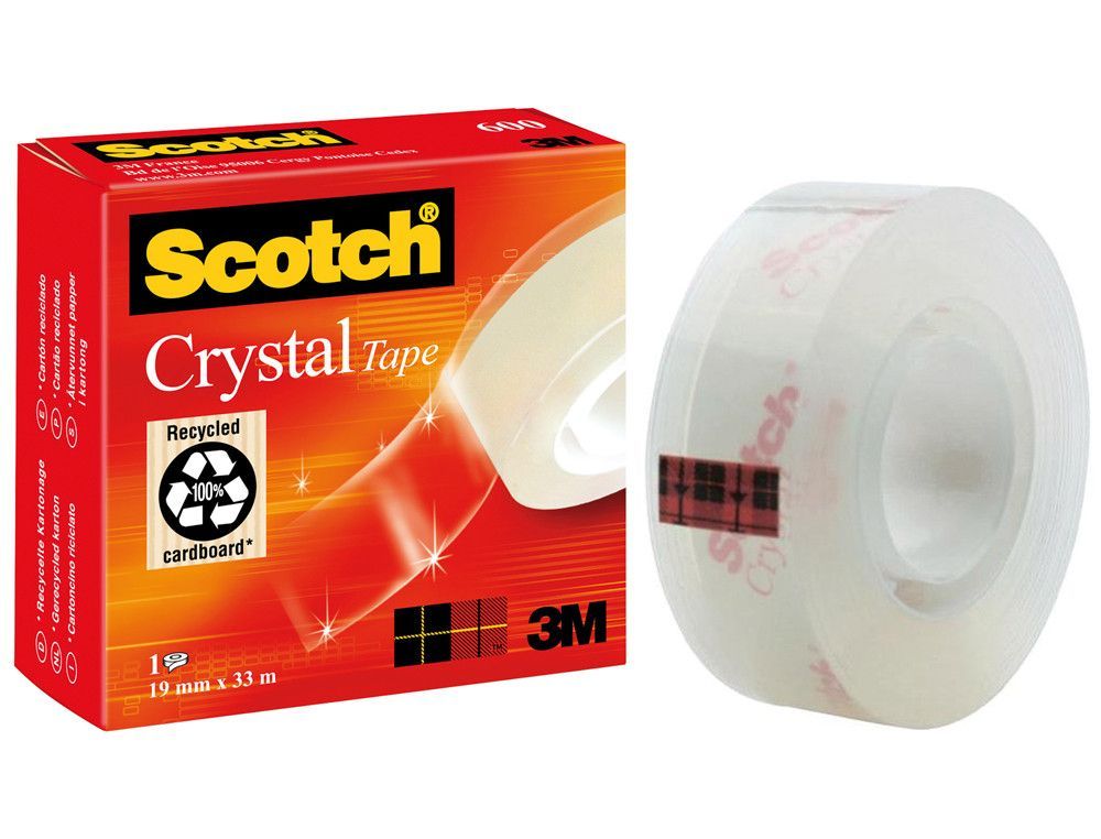 Cinta adhesiva Scotch cristal 19 x 33 mm.