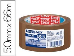 Cinta Adhesiva Tesa Marron Strong 66 Mt X 50 mm para Embalaje Bajo Ruido