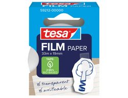 Cinta adhesiva tesa papel transparente 33 mt x 19 mm