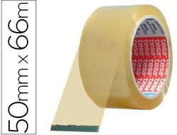 Cinta Adhesiva Tesa Pvc Color Transparente 66Mtsx50Mm para Embalaje