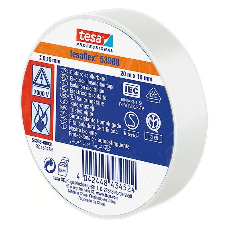 Cinta Ais.Tesaflex 19x20m.Bl.Tesa