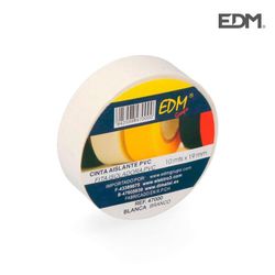 Cinta aislante 10m x 19mm blanca edm