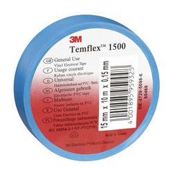 Cinta aislante 3M Temflex Cinta Aislante Temflex. 19Mmx20M. Azul