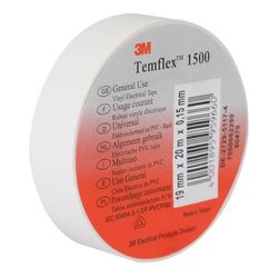 Cinta aislante 3M Temflex Cinta Aislante Temflex. 19Mmx20M. Blanca