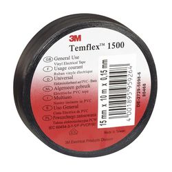 Cinta aislante 3M Temflex Cinta Aislante Temflex. 19Mmx20M. Negra