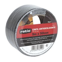 Cinta Antidesliz.  50mmx5m.Negro.  Ratio