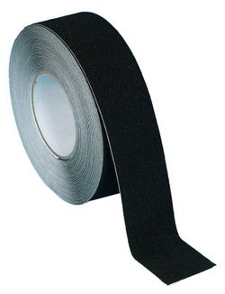 Cinta antideslizante adhesiva negra 18,3 m x 25 mm