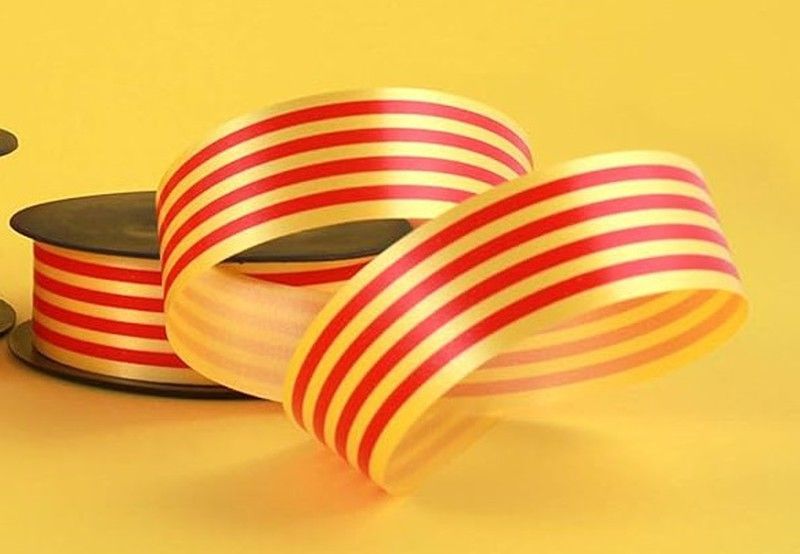 Cinta bandera catalana 19 mm x 5 m