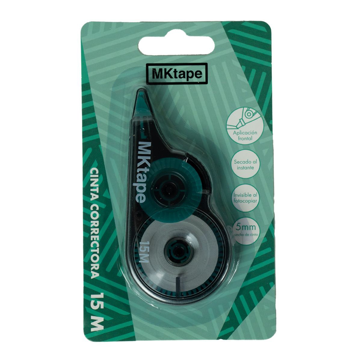 Cinta correctora con aplicación frontal con 15 mts.