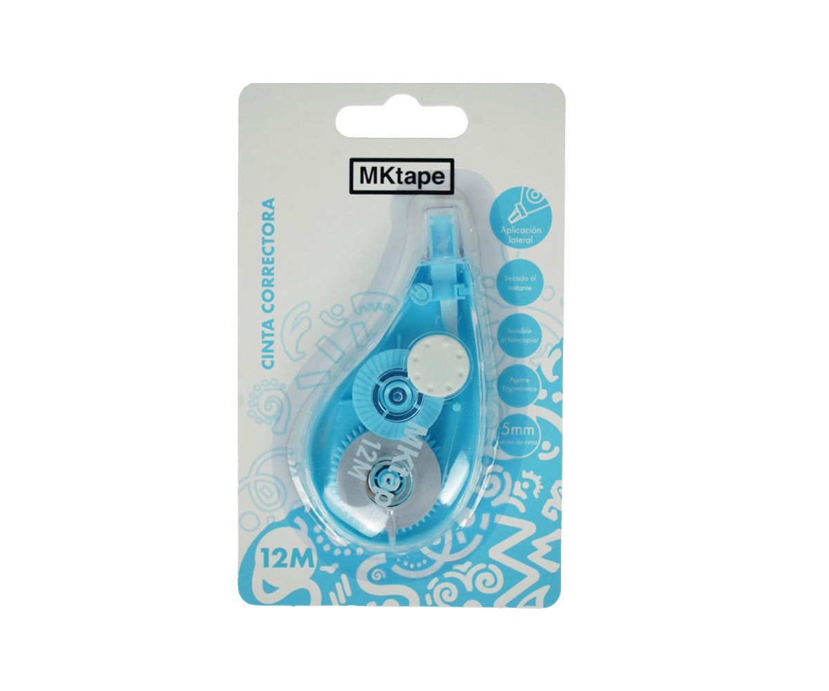 Cinta correctora de aplicación lateral con 12 mts