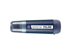 Cinta correctora milan 5 mm x 6 m coleccion 430 since 1918 azul marino blister de 1 unidad + 1 recambio