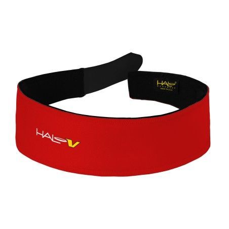 🌀🔴💧 Cinta Deportiva HALO V con Velcro® - Red  | Antisudor , Ajuste Personalizado y Transpirable  para Running, Fitness y Más