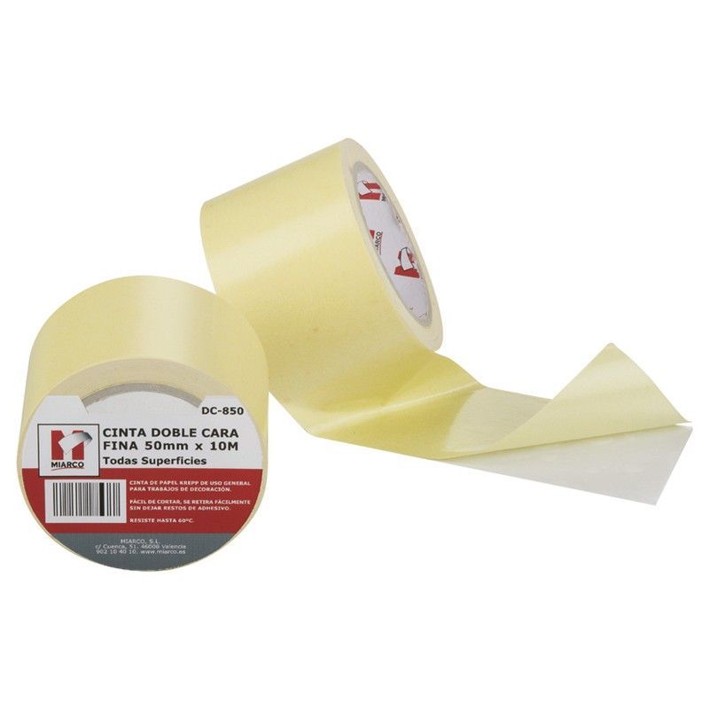 Cinta doble cara MIARCO DC-850 Cinta Doble Cara P/Moquetas 10M X 50Mm