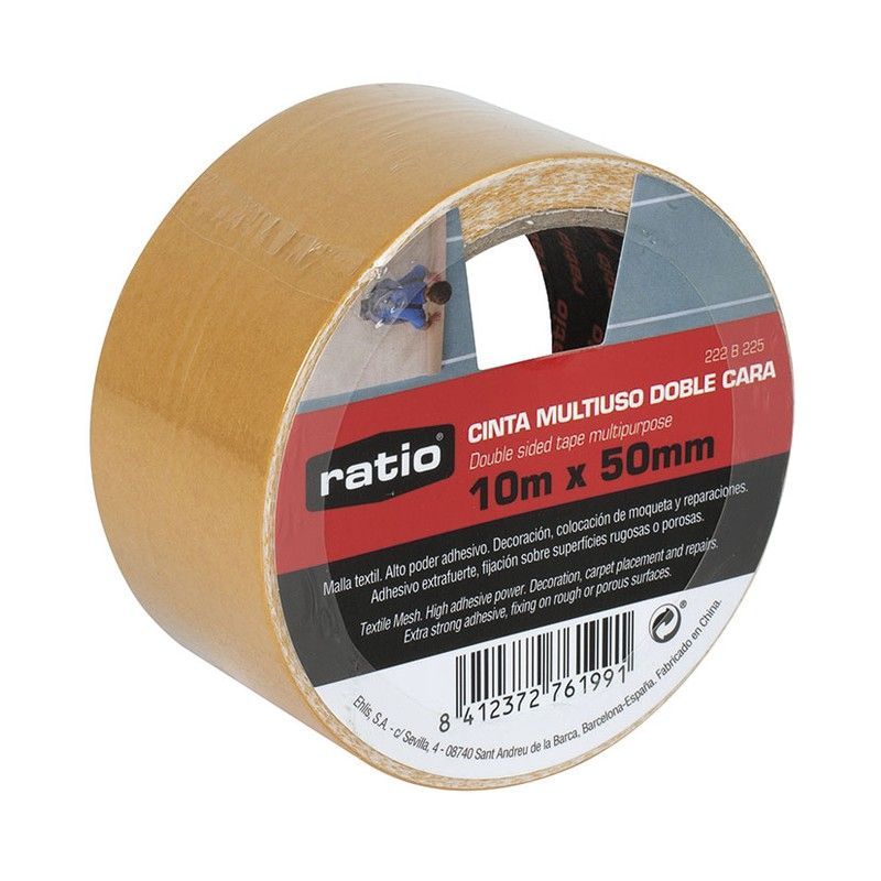 Cinta doble cara RATIO. Cinta Doble Cara 50 Mm X 10 M