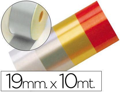 Cinta Fantasia 10 Mt X 19 mm Plata