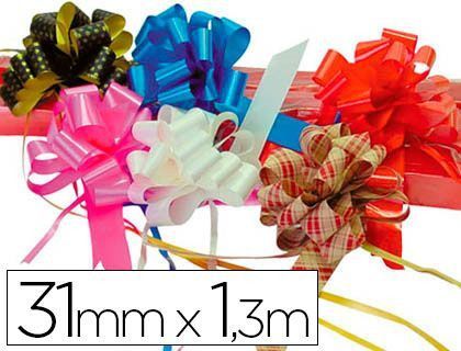 Cinta para Hacer Lazos Rojo 130 cm X 31 mm -Unidad