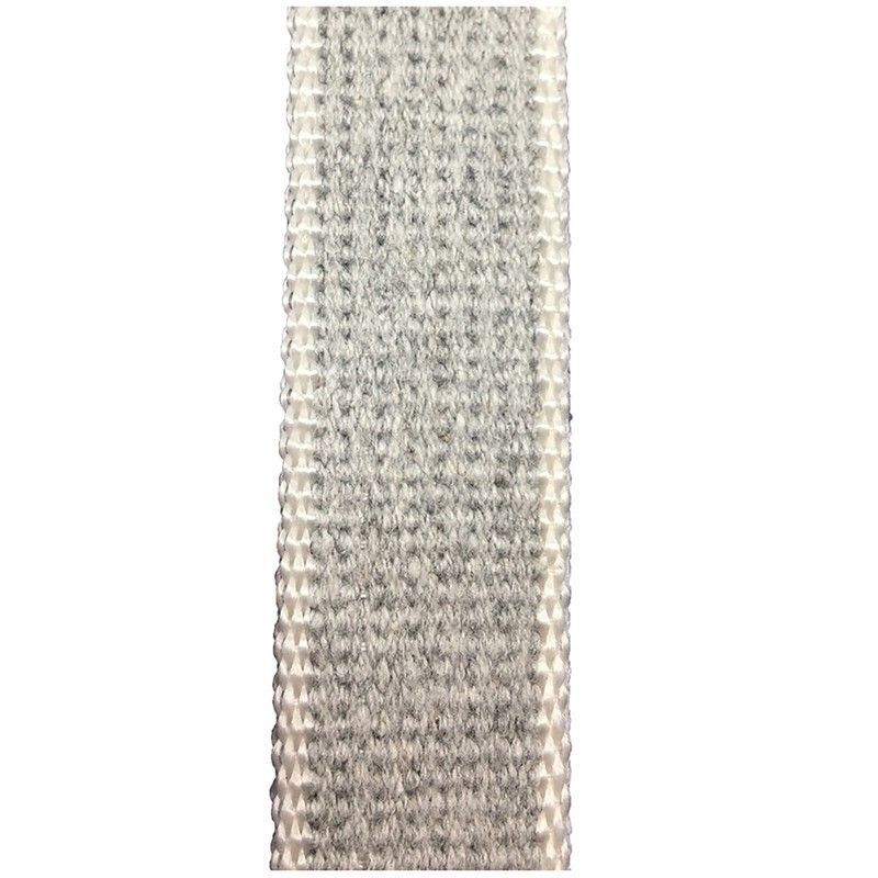 Cinta persiana 22 mm color gris algodón extra. Rollo de 6m y 50m