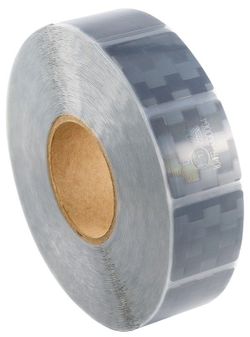 Cinta reflectante blanca segmentada para superficies de lona ECE 104 (25 metros)