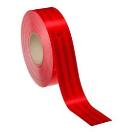 Cinta rígida reflectante roja para delimitación