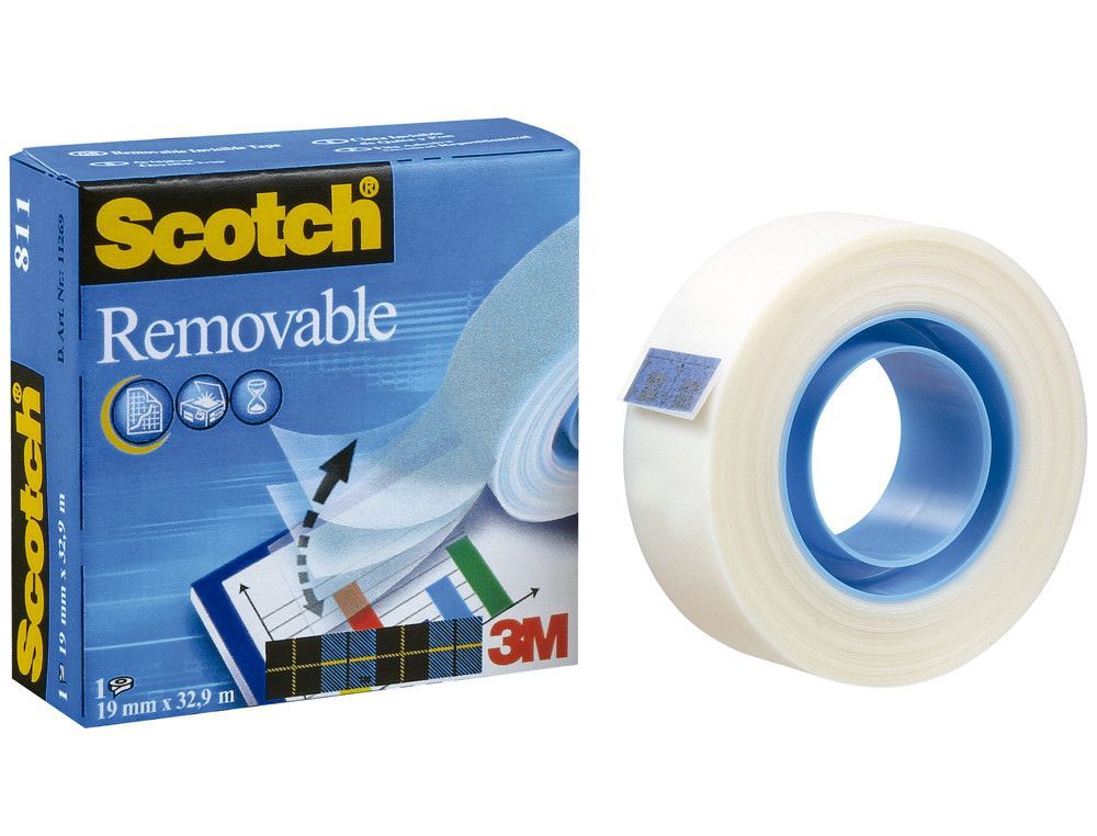 Cinta Scotch Magic 811 invisible 19mm x 33m