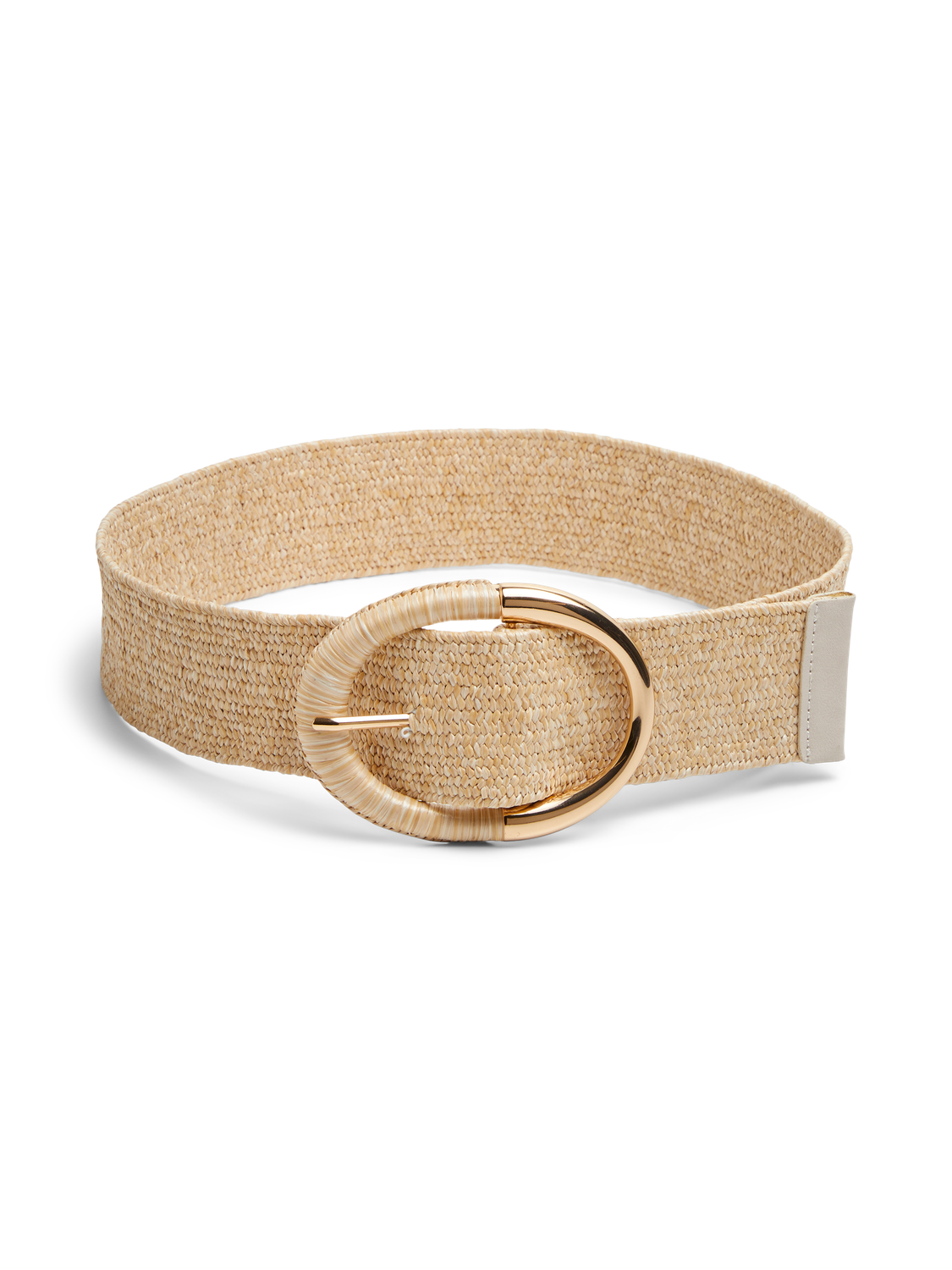 Cinturón elástico jaspeado Pieces Natural